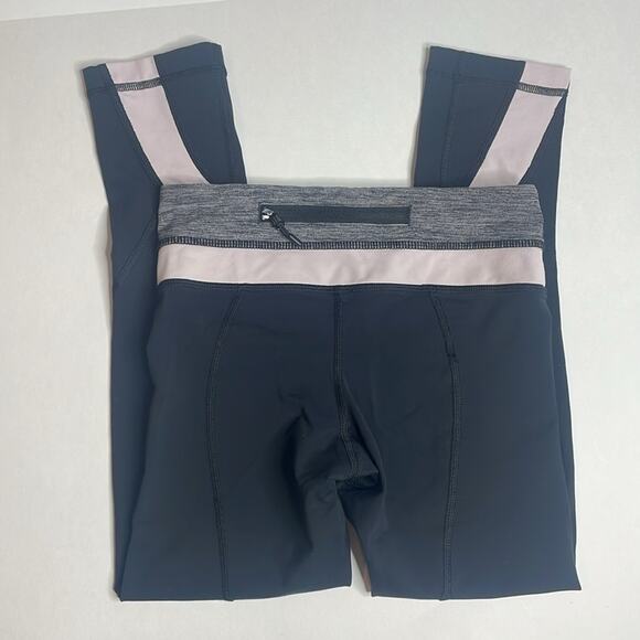 Lululemon inspire run crop black and white capri leggings - Picture 8 of 11